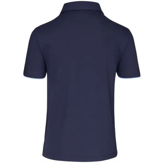 Mens Delta Golf Shirt Navy Back
